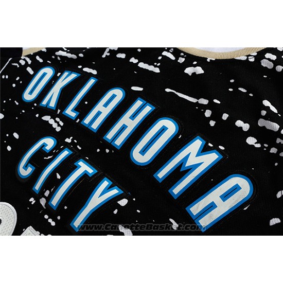 Maglia Luci Della Citta Oklahoma City Thunder Kevin Durant #35 Nero